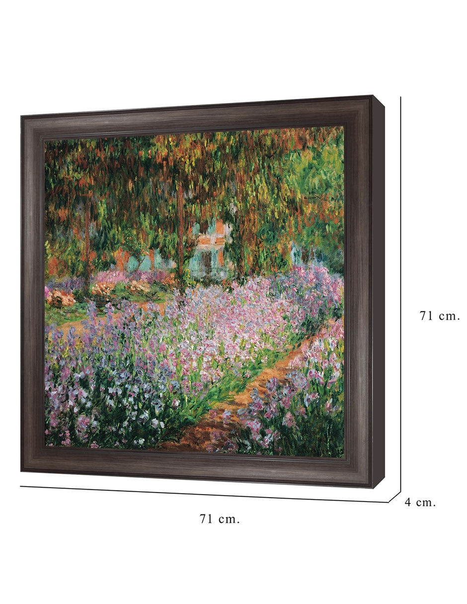 Cuadro decorativo Monet – Jardín del artista de Portfolio Arts Group técnica mixta 2