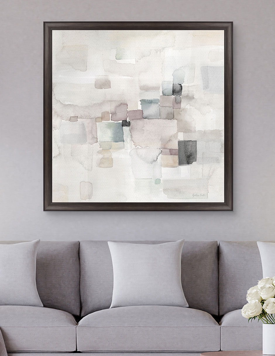 Cuadro decorativo Abstracto gris II de Cynthia Coulter técnica mixta 2