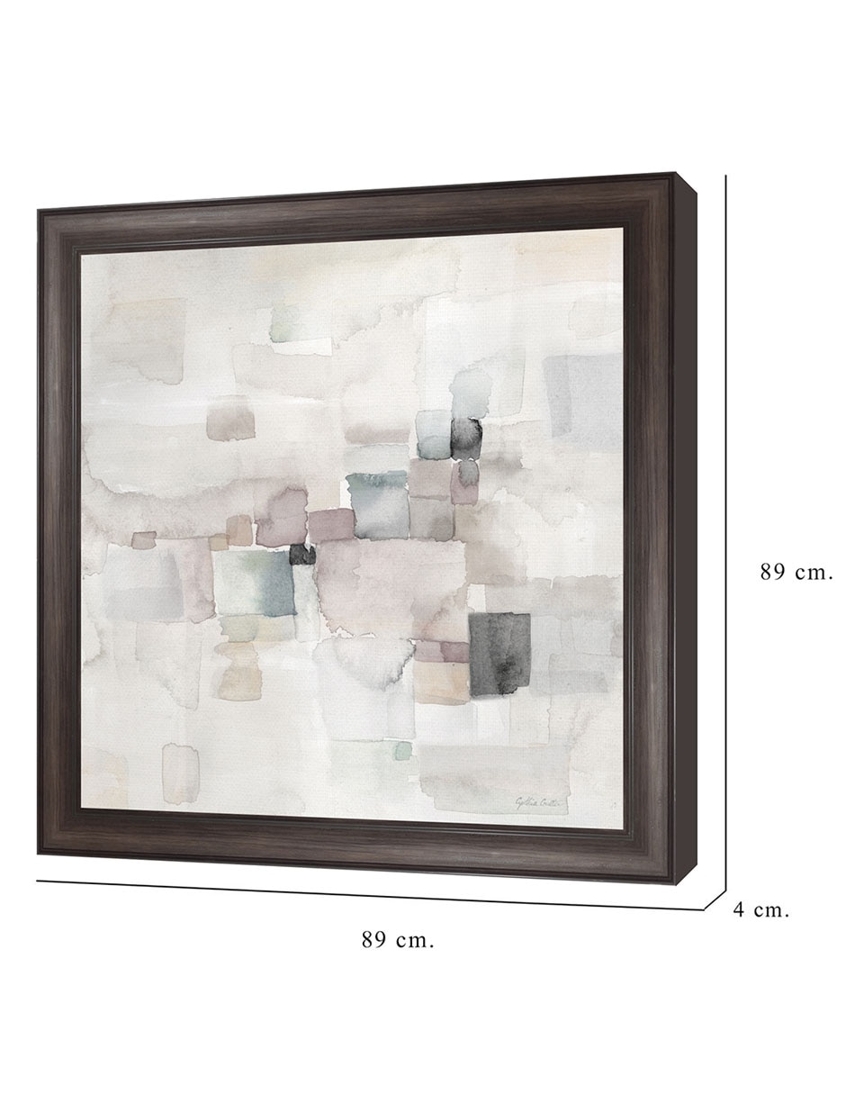 Cuadro decorativo Abstracto gris II de Cynthia Coulter técnica mixta 8