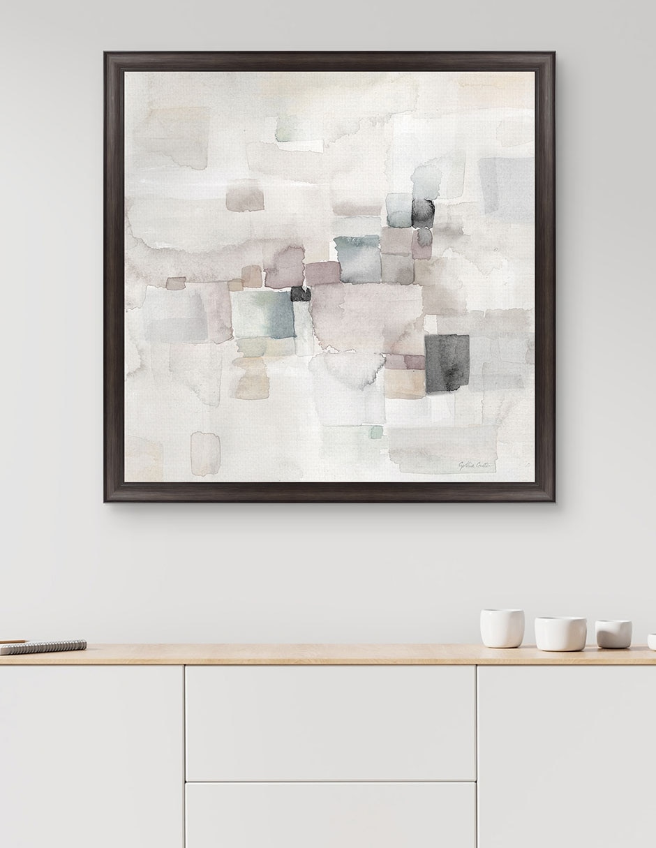 Cuadro decorativo Abstracto gris II de Cynthia Coulter técnica mixta 3