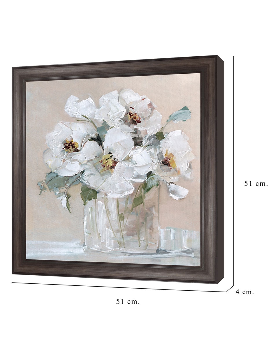 Cuadro decorativo Blancos suaves I de Sally Swatland técnica mixta 2