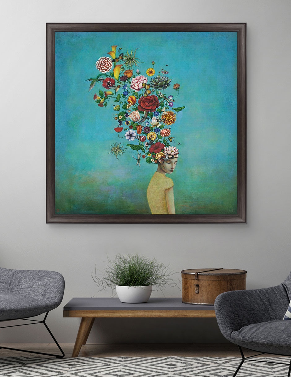 Cuadro decorativo Jardín de Serenidad de Duy Huynh técnica mixta 5