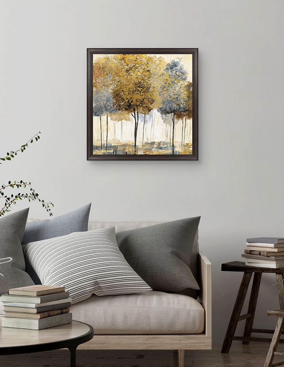 Cuadro decorativo Bosque metálico I de Nan técnica mixta 2