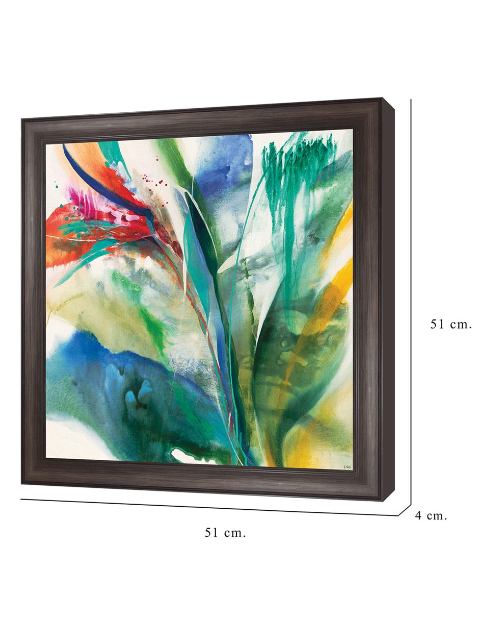 Cuadro decorativo Ave del Paraíso de K. Nari técnica mixta 2
