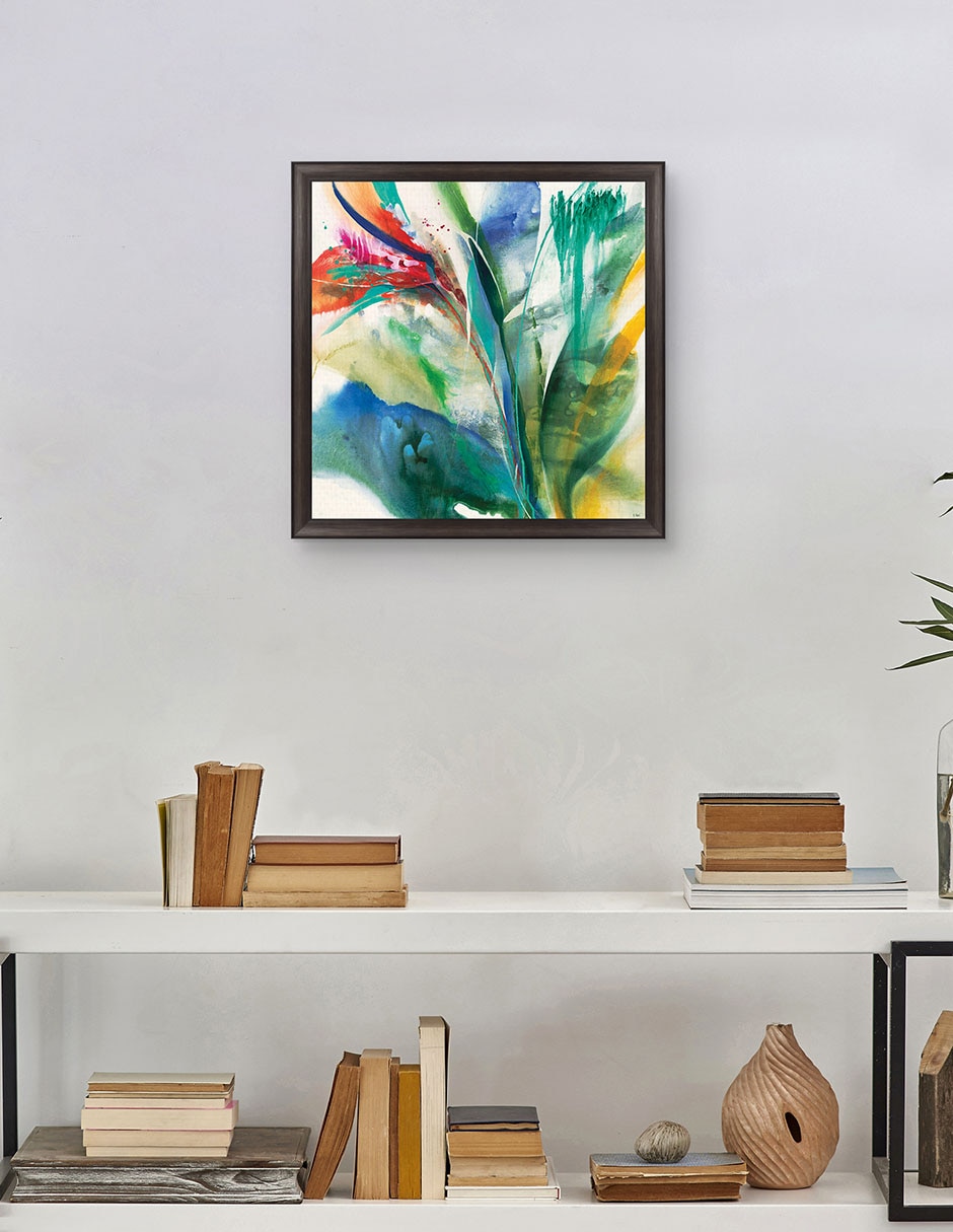 Cuadro decorativo Ave del Paraíso de K. Nari técnica mixta 4