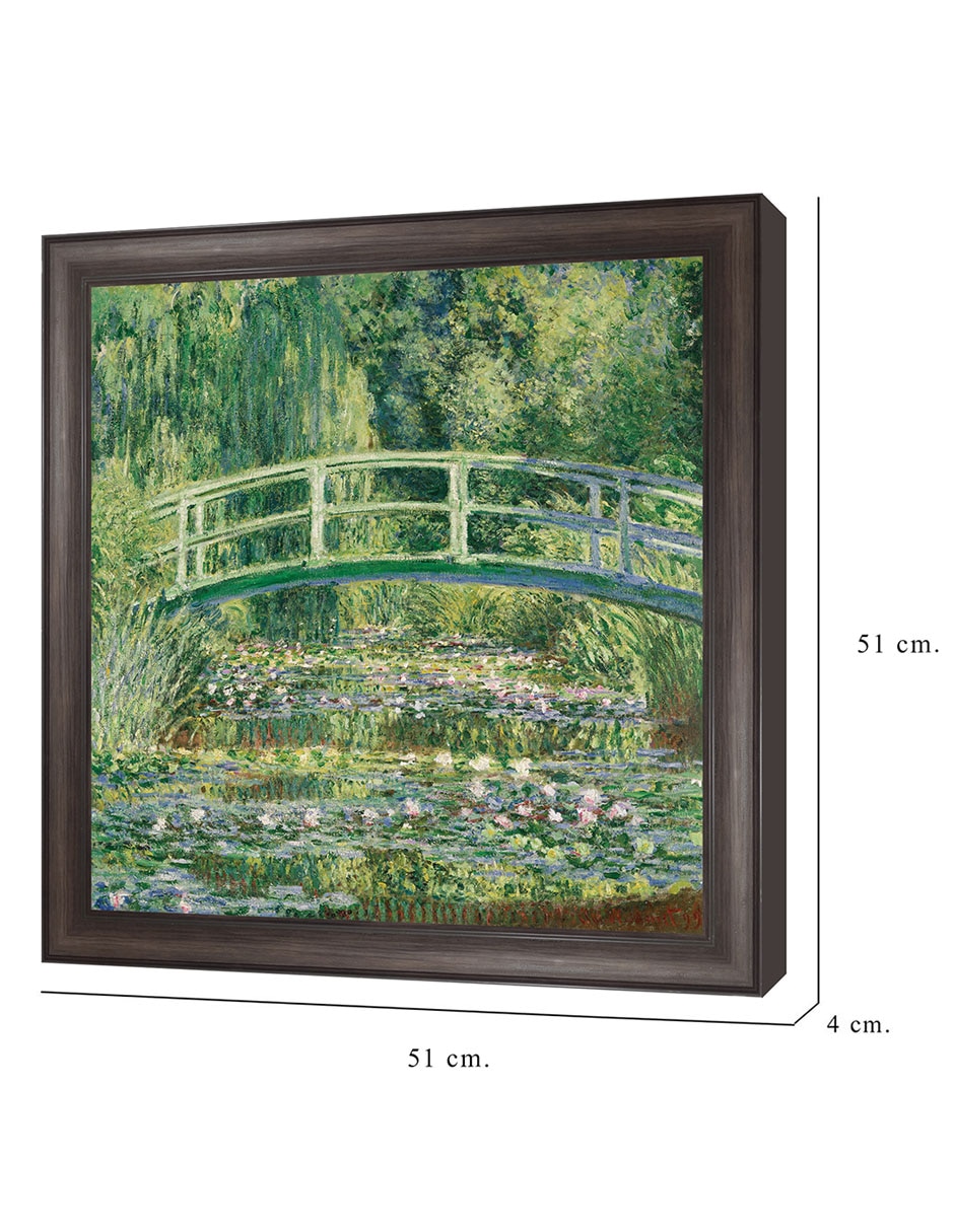 Cuadro decorativo Monet – Puente japonés de nenúfares de Portfolio Arts Group técnica mixta 2