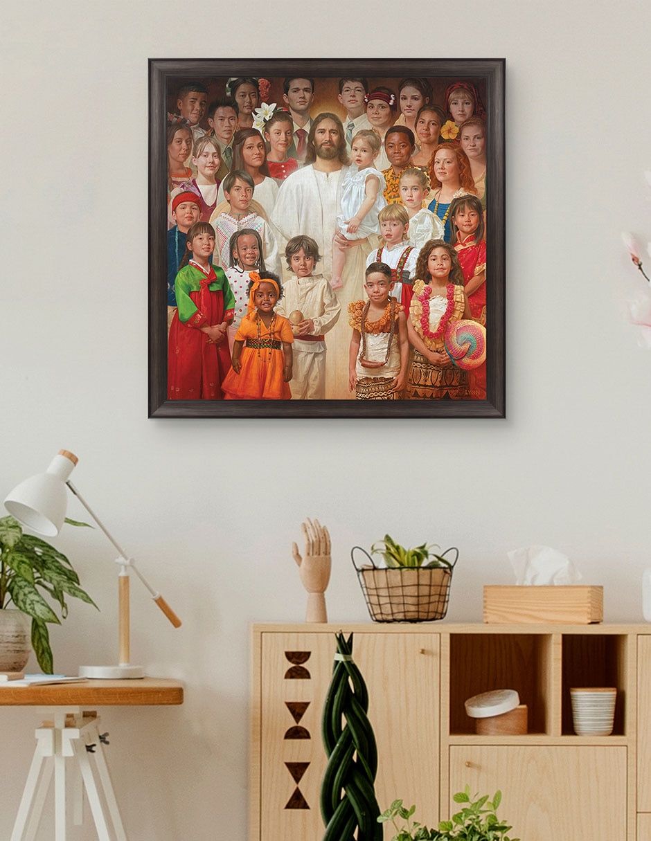 Cuadro decorativo Hijo de Dios de Howard Lyon técnica mixta 2