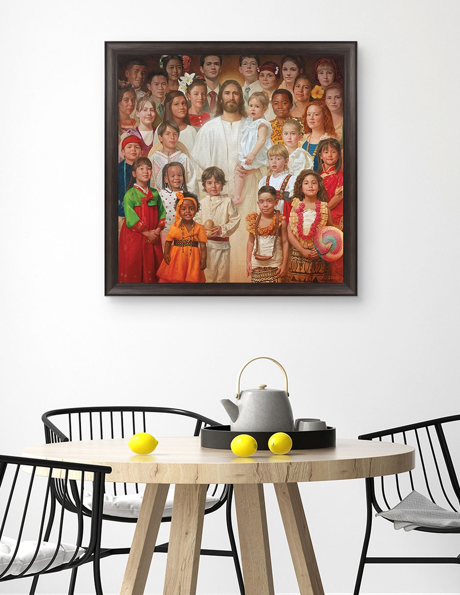 Cuadro decorativo Hijo de Dios de Howard Lyon técnica mixta 4