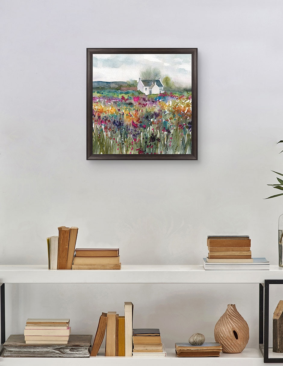 Cuadro decorativo Cabaña de flores silvestres de Carol Robinson técnica mixta 4