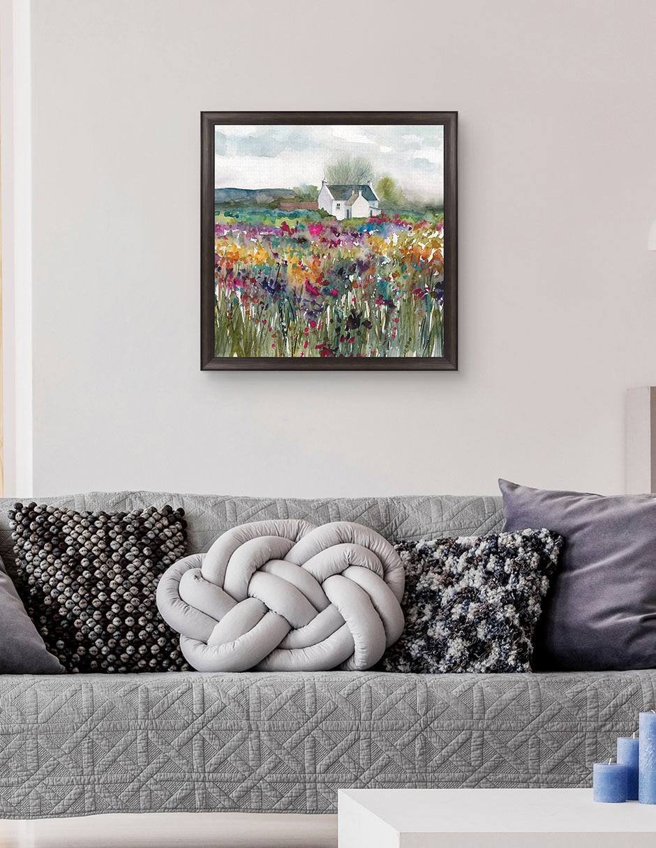 Cuadro decorativo Cabaña de flores silvestres de Carol Robinson técnica mixta 5