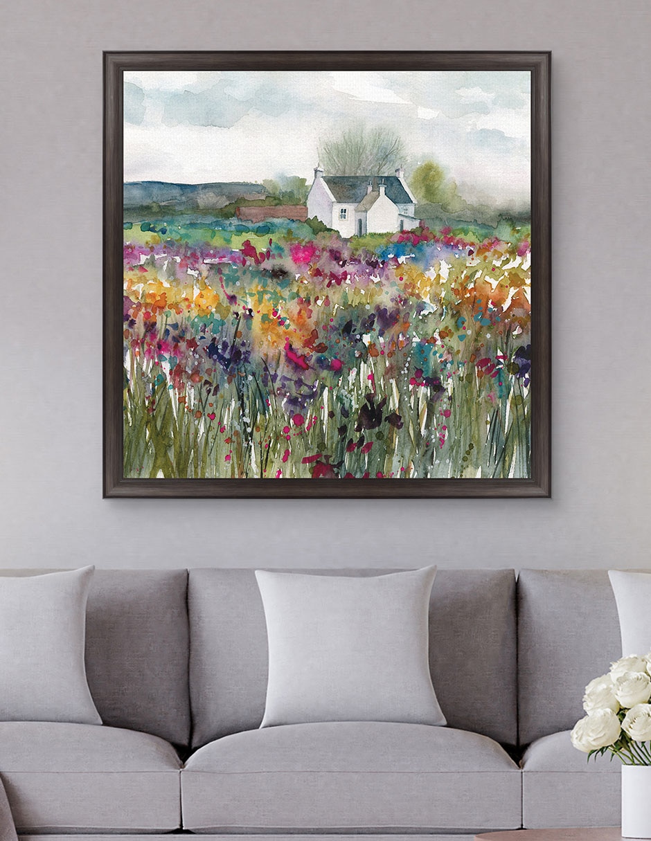 Cuadro decorativo Cabaña de flores silvestres de Carol Robinson técnica mixta 2