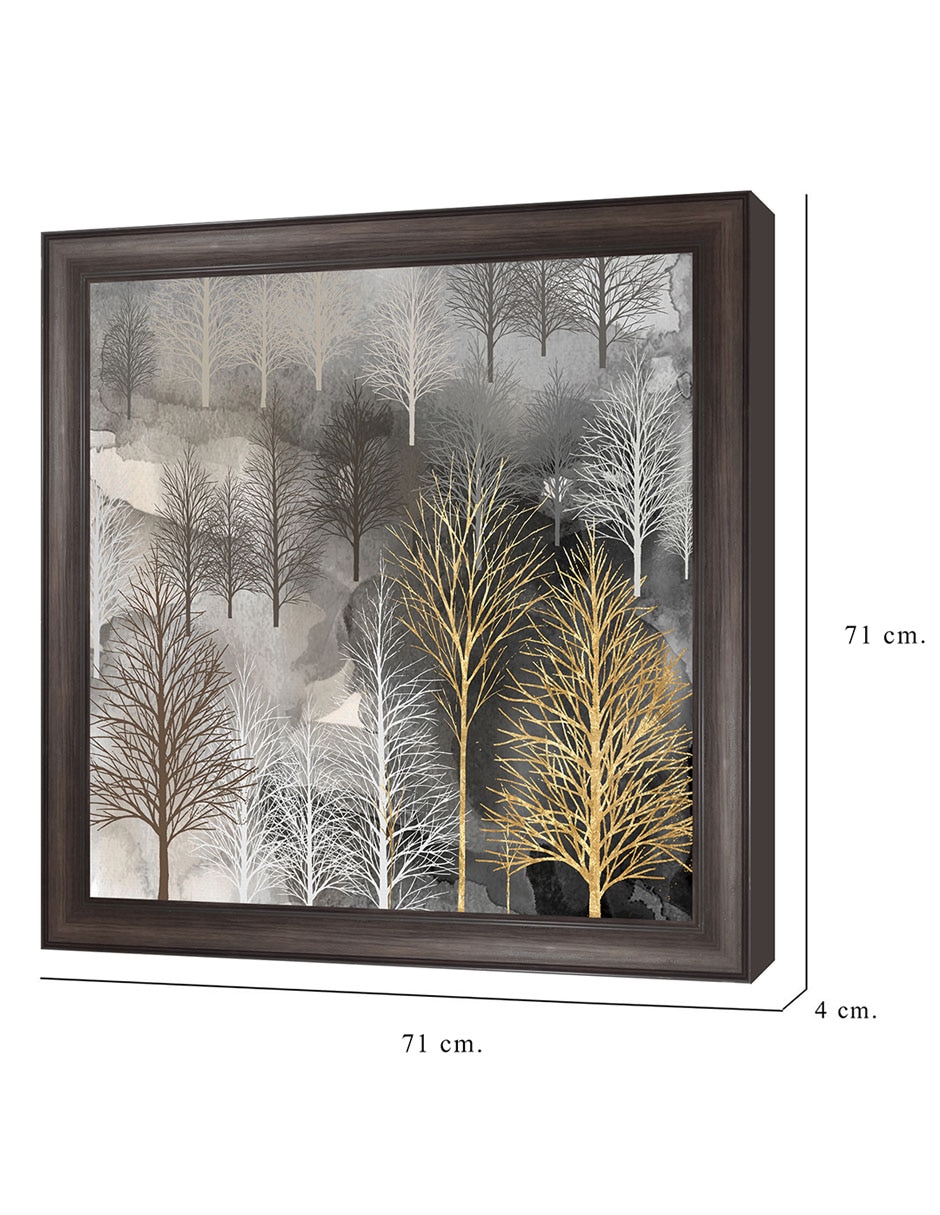 Cuadro decorativo Árbol invernal de Heather Hayes técnica mixta 8