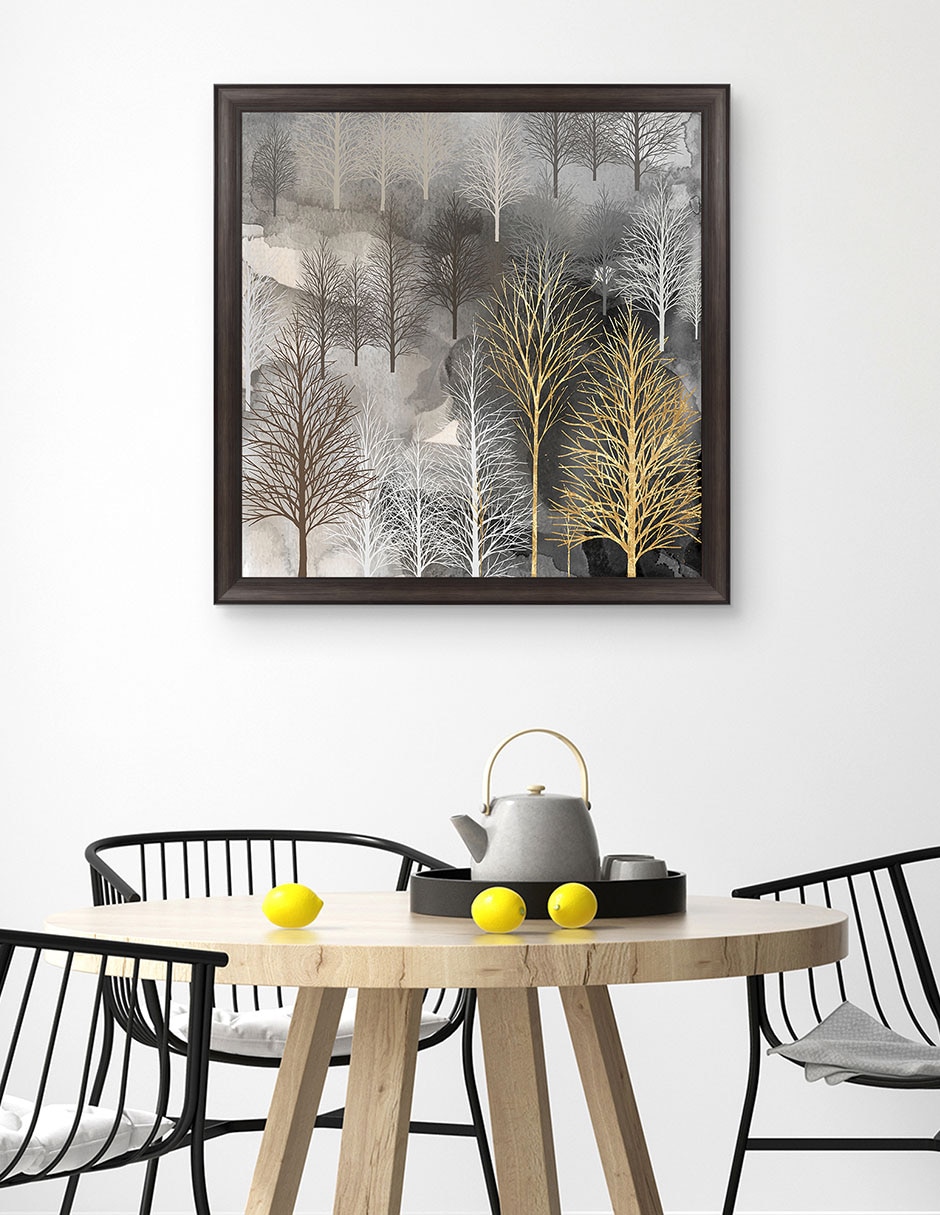 Cuadro decorativo Árbol invernal de Heather Hayes técnica mixta 4