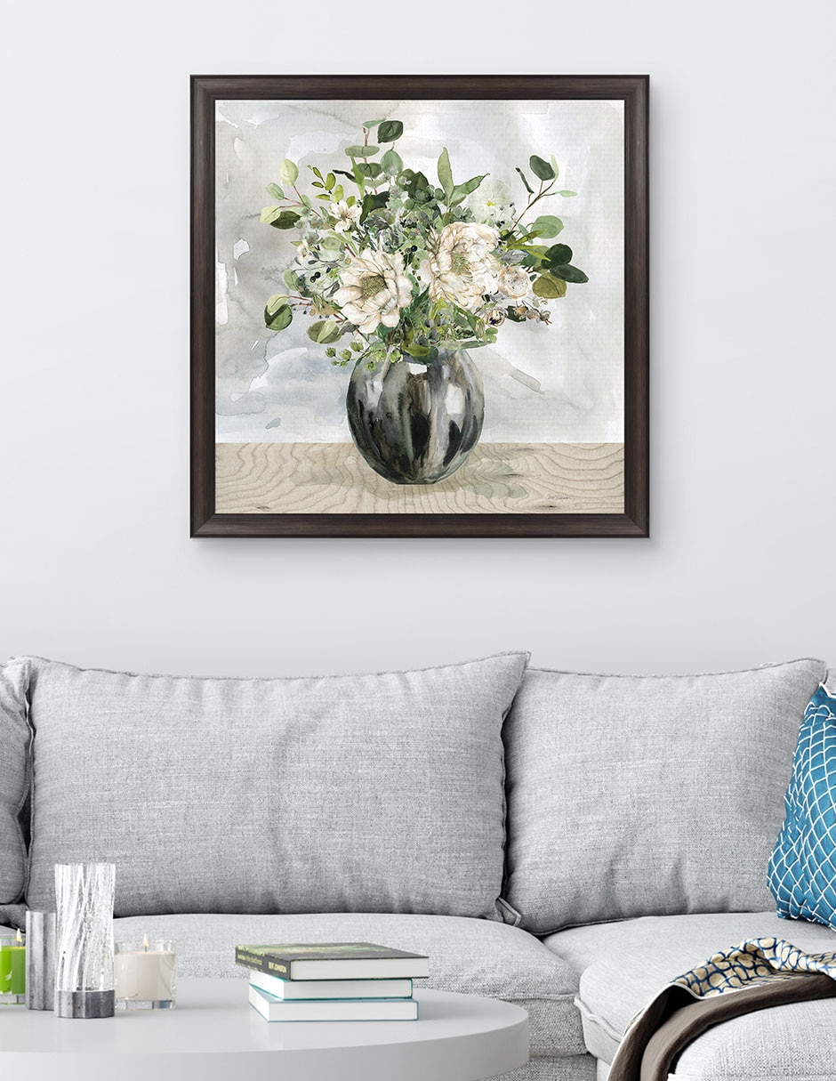 Cuadro decorativo Floral sofisticado de Carol Robinson técnica mixta 3