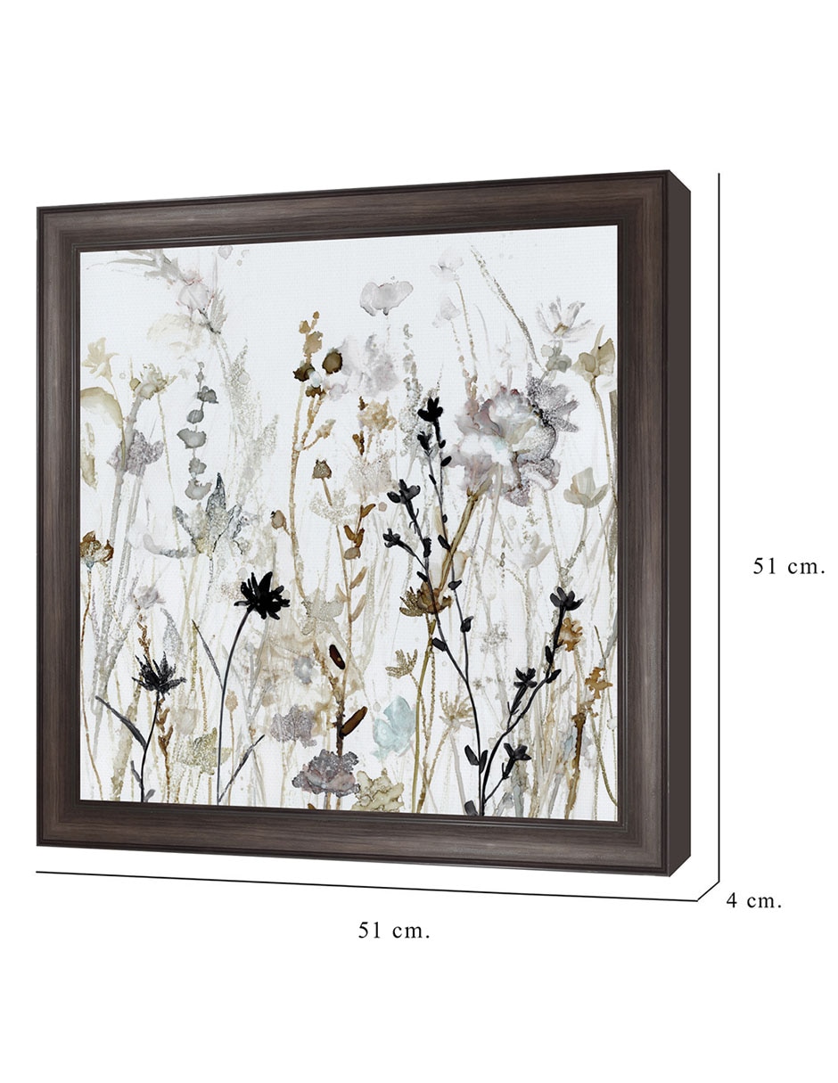 Cuadro decorativo Niebla de flores silvestres II de Carol Robinson técnica mixta 2