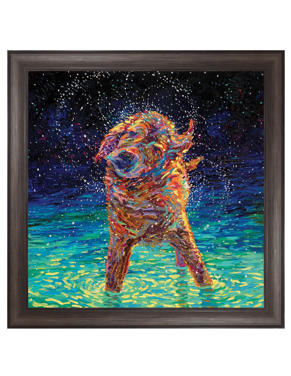 Cuadro decorativo Nado a la luz de la luna de Iris Scott técnica mixta Cuadro decorativo Nado a la luz de la luna de Iris Scott técnica mixta