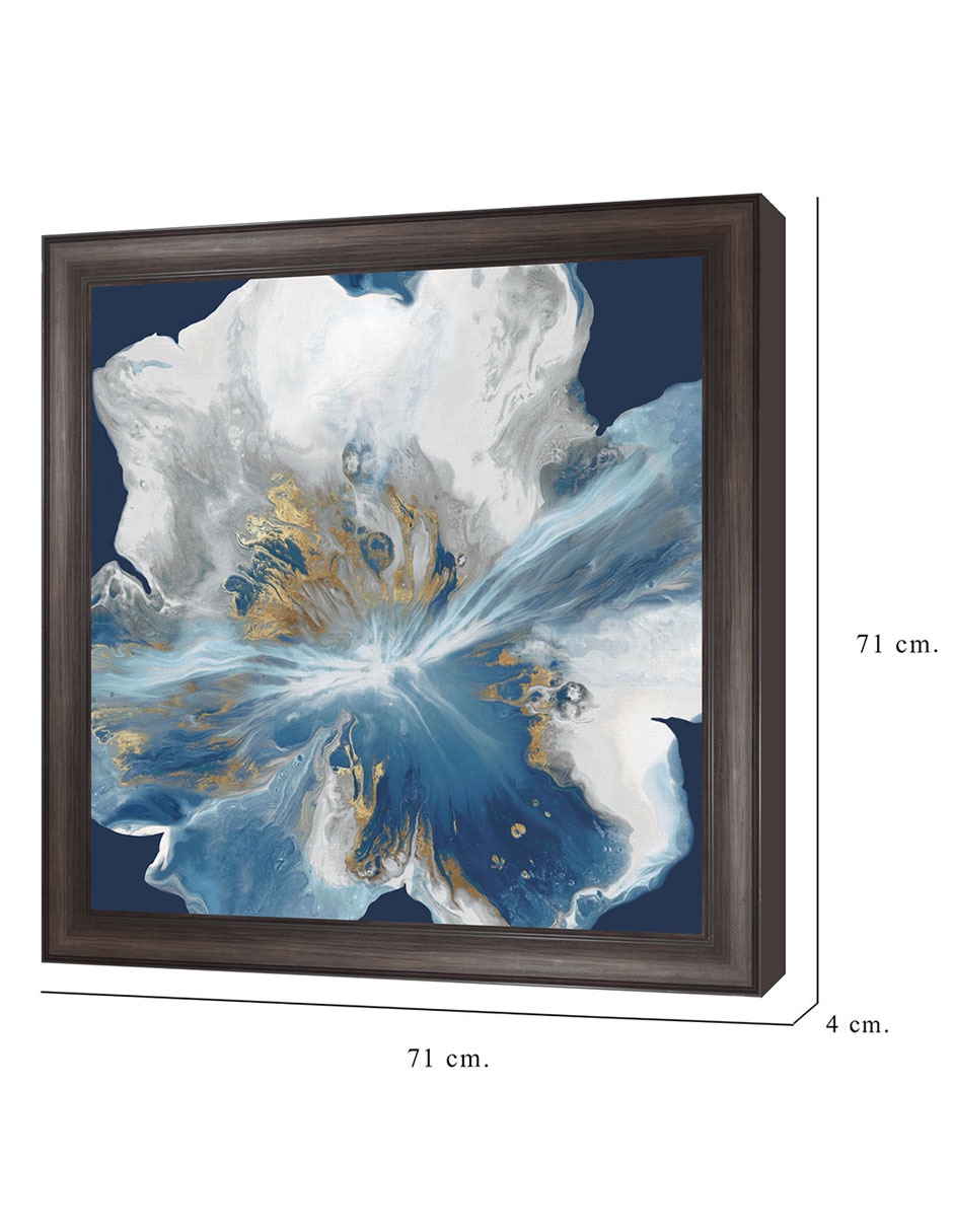 Cuadro decorativo Enigma líquido II de Eva Watts técnica mixta 2