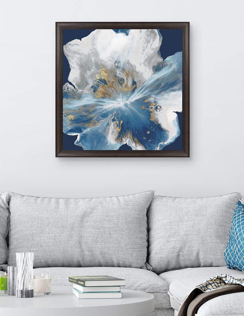 Cuadro decorativo Enigma líquido II de Eva Watts técnica mixta 4