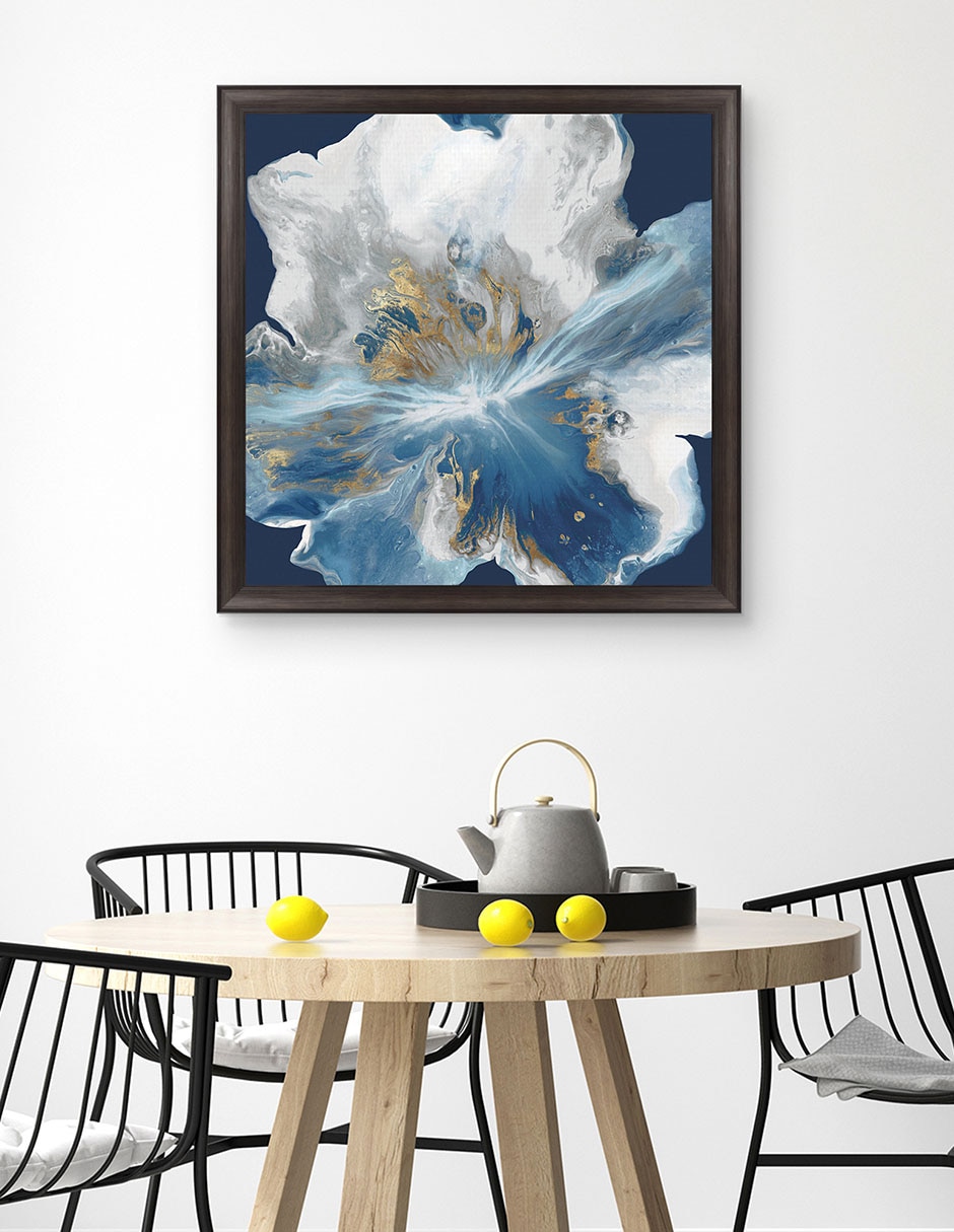 Cuadro decorativo Enigma líquido II de Eva Watts técnica mixta 5
