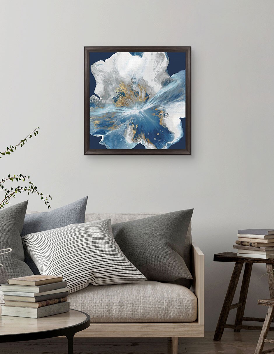 Cuadro decorativo Enigma líquido II de Eva Watts técnica mixta 2
