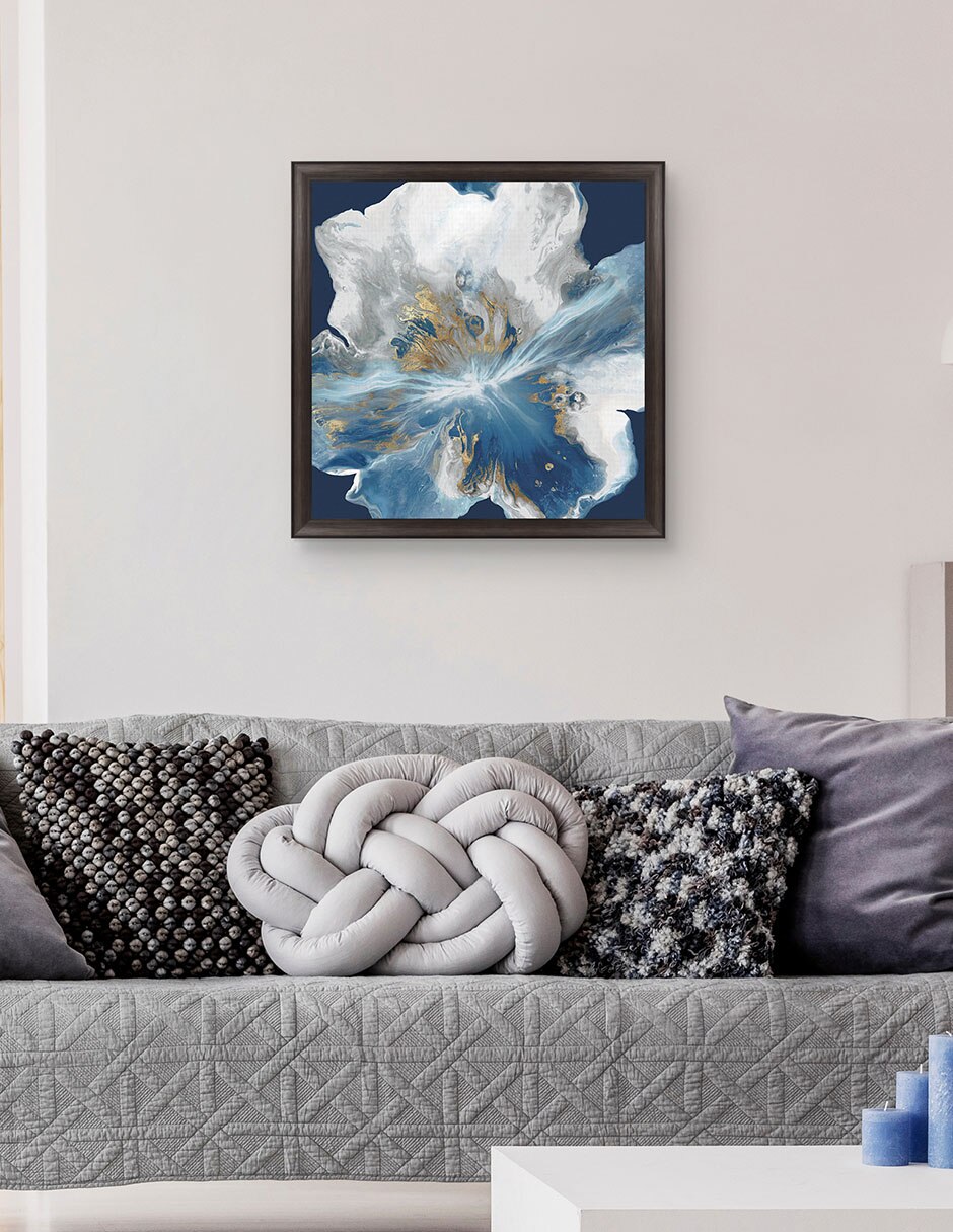 Cuadro decorativo Enigma líquido II de Eva Watts técnica mixta 4