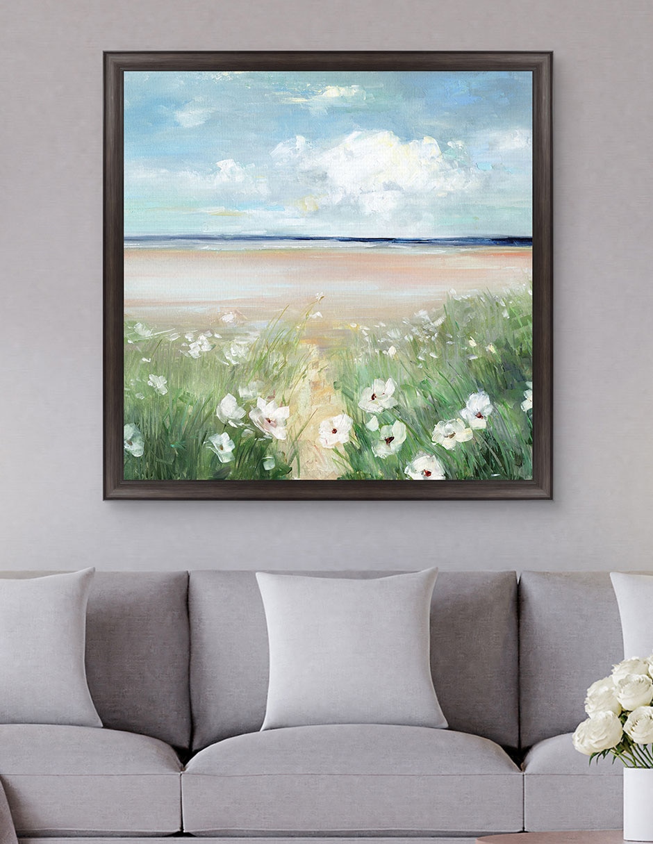 Cuadro decorativo Flores silvestres oceánicas de Sally Swatland técnica mixta 3