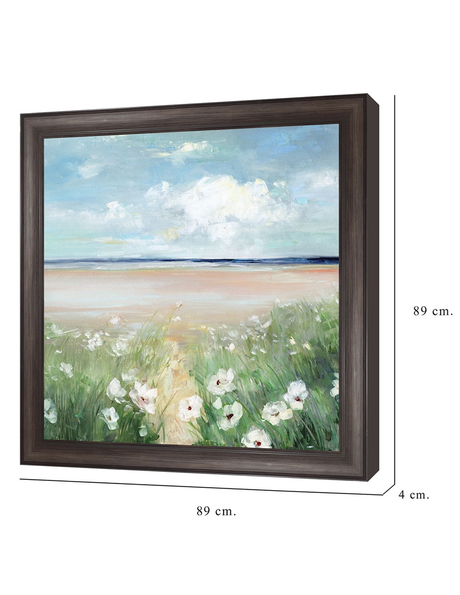 Cuadro decorativo Flores silvestres oceánicas de Sally Swatland técnica mixta 2