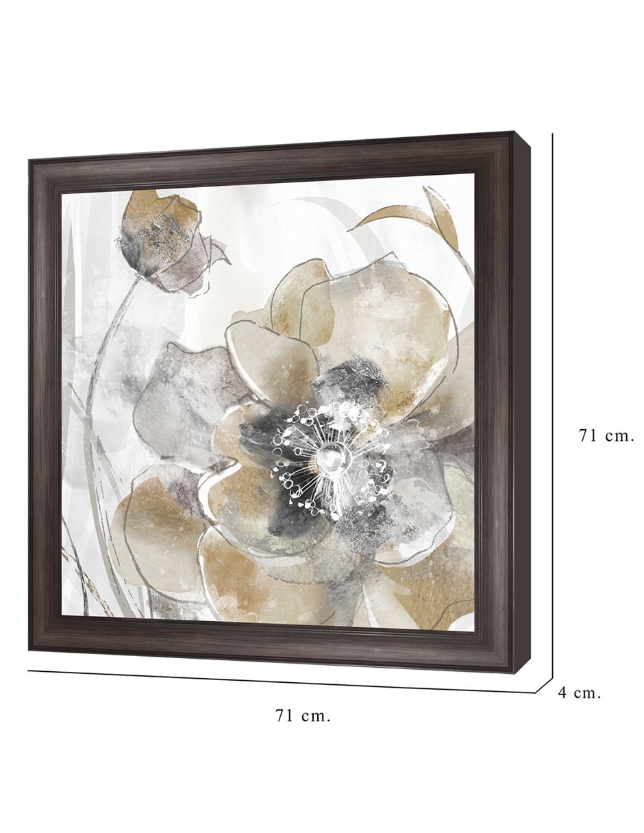 Cuadro decorativo Amapola primaveral I de Maria Donovan técnica mixta 2