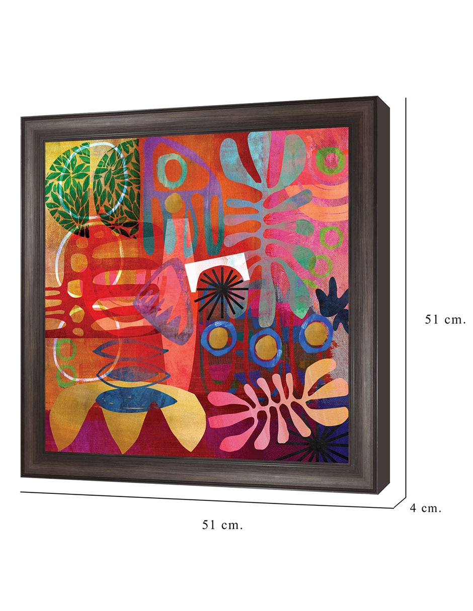 Cuadro decorativo Geometrías del alma africana de Nikki Chu técnica mixta 3