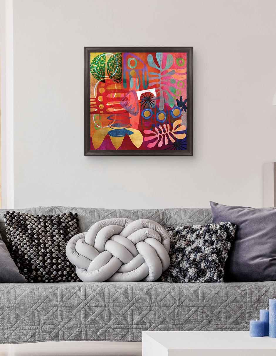 Cuadro decorativo Geometrías del alma africana de Nikki Chu técnica mixta 2