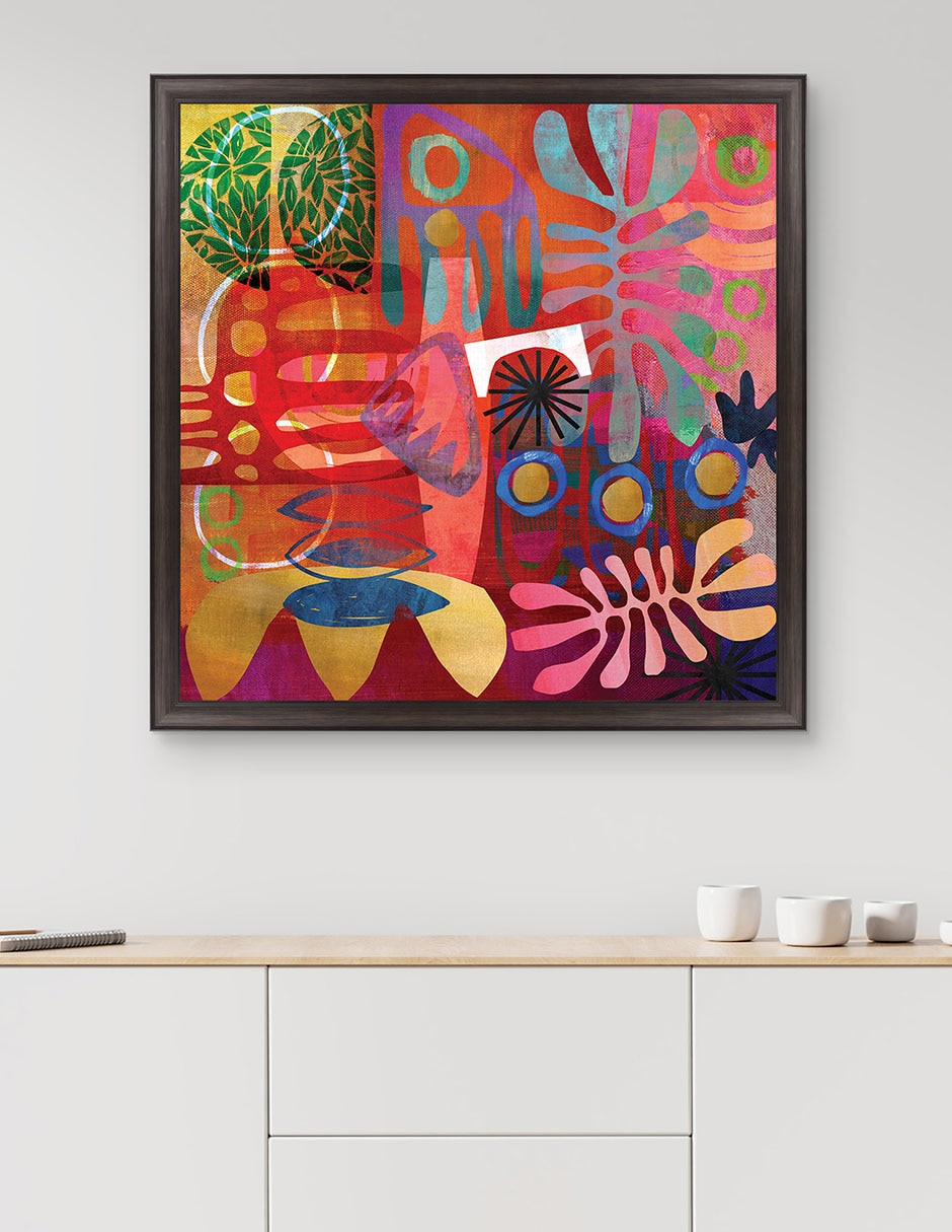 Cuadro decorativo Geometrías del alma africana de Nikki Chu técnica mixta 3