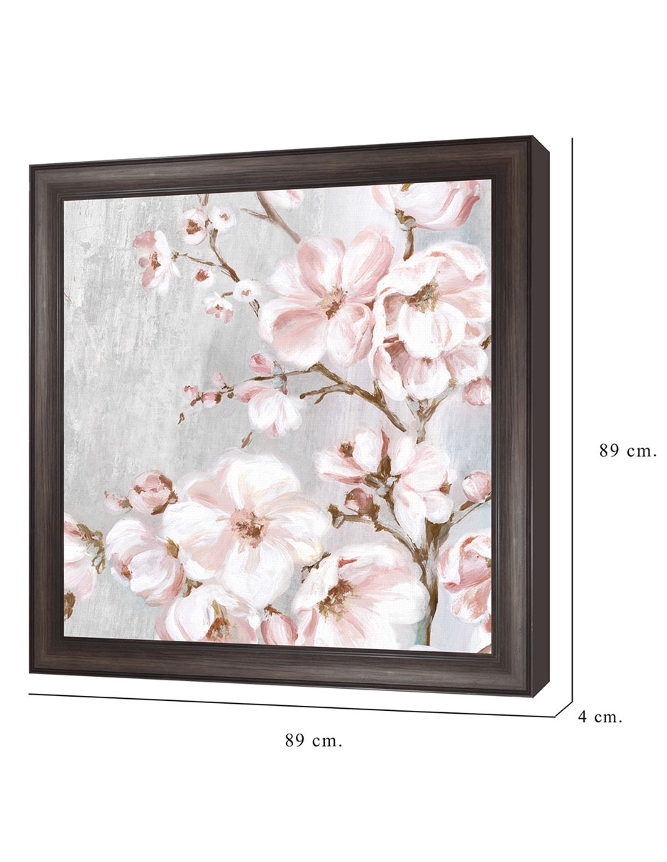 Cuadro decorativo Cerezos en flor de primavera II de Eva Watts técnica mixta 8