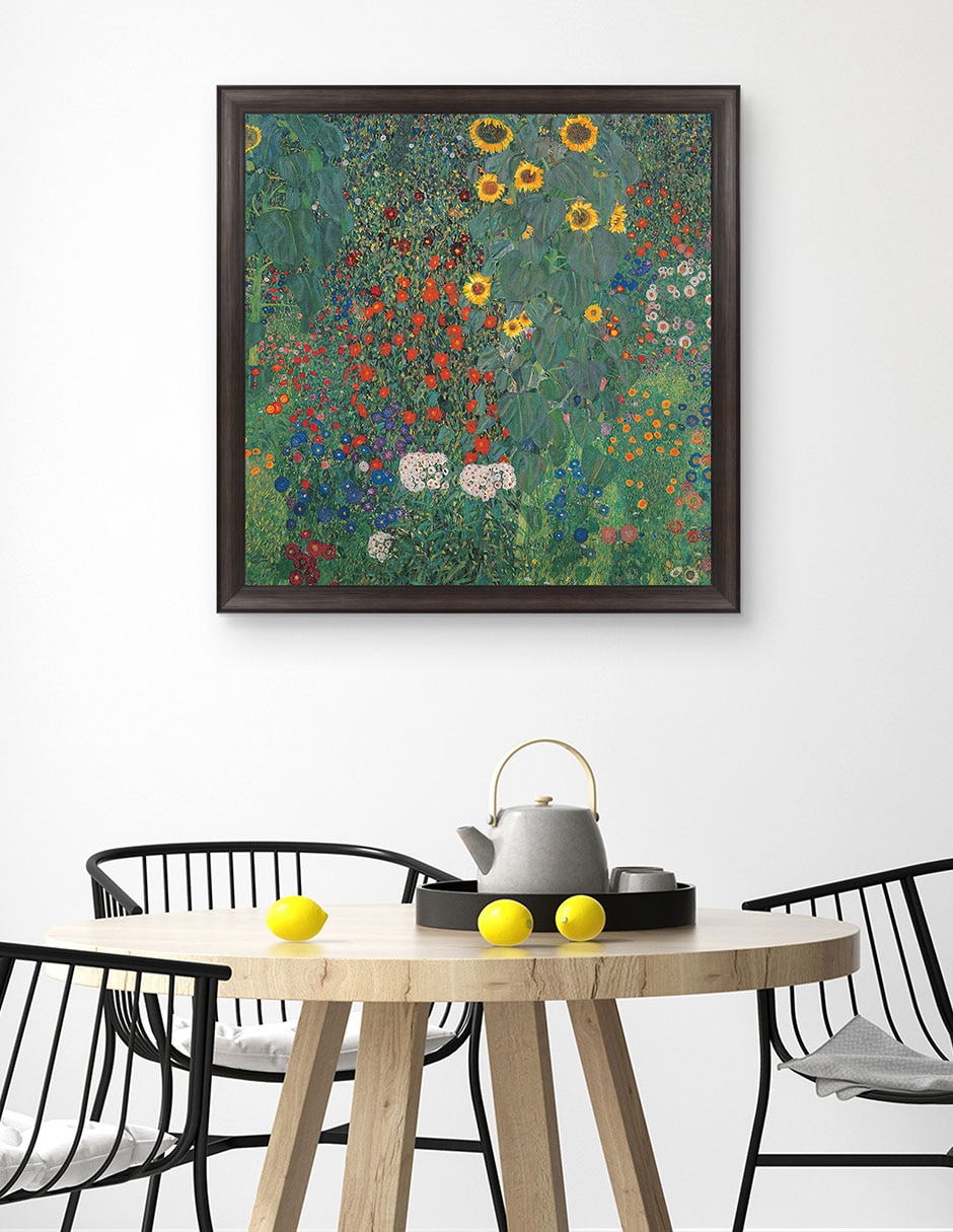 Cuadro decorativo Jardín con girasoles de Gustav Klimt técnica mixta 5