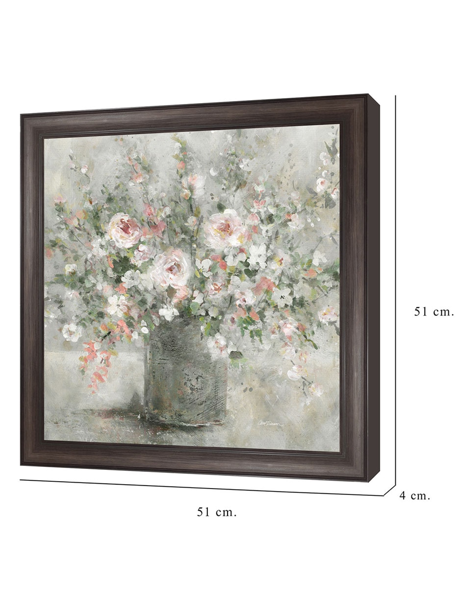 Cuadro decorativo Encanto Floral de Carol Robinson técnica mixta 2