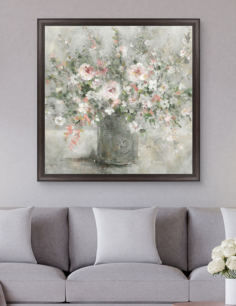 Cuadro decorativo Encanto Floral de Carol Robinson técnica mixta 2