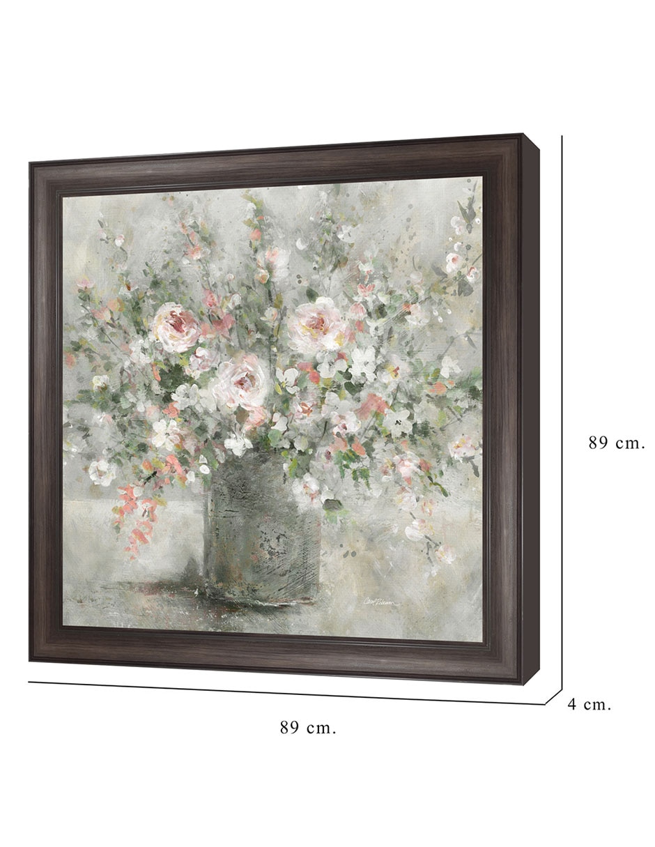 Cuadro decorativo Encanto Floral de Carol Robinson técnica mixta 8