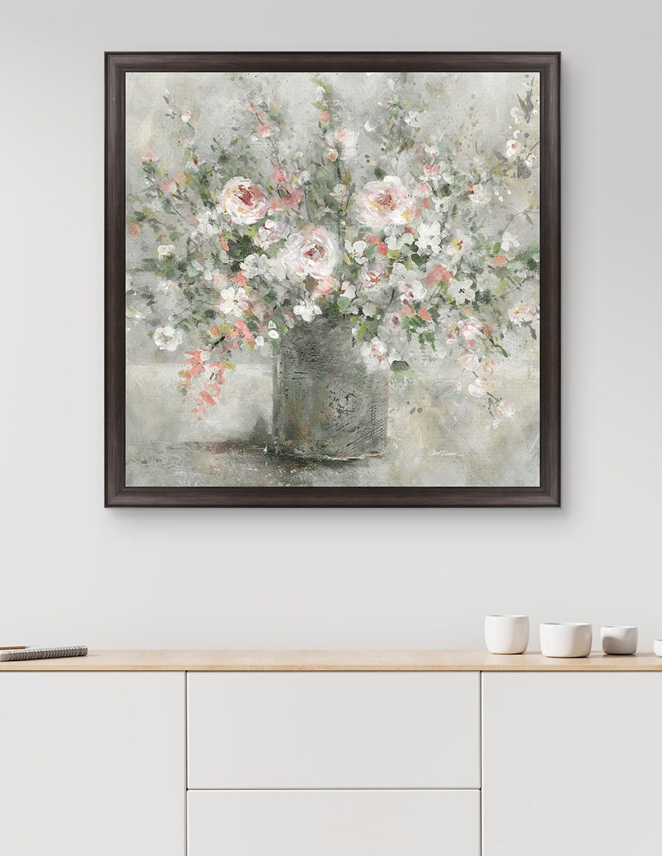 Cuadro decorativo Encanto Floral de Carol Robinson técnica mixta 3