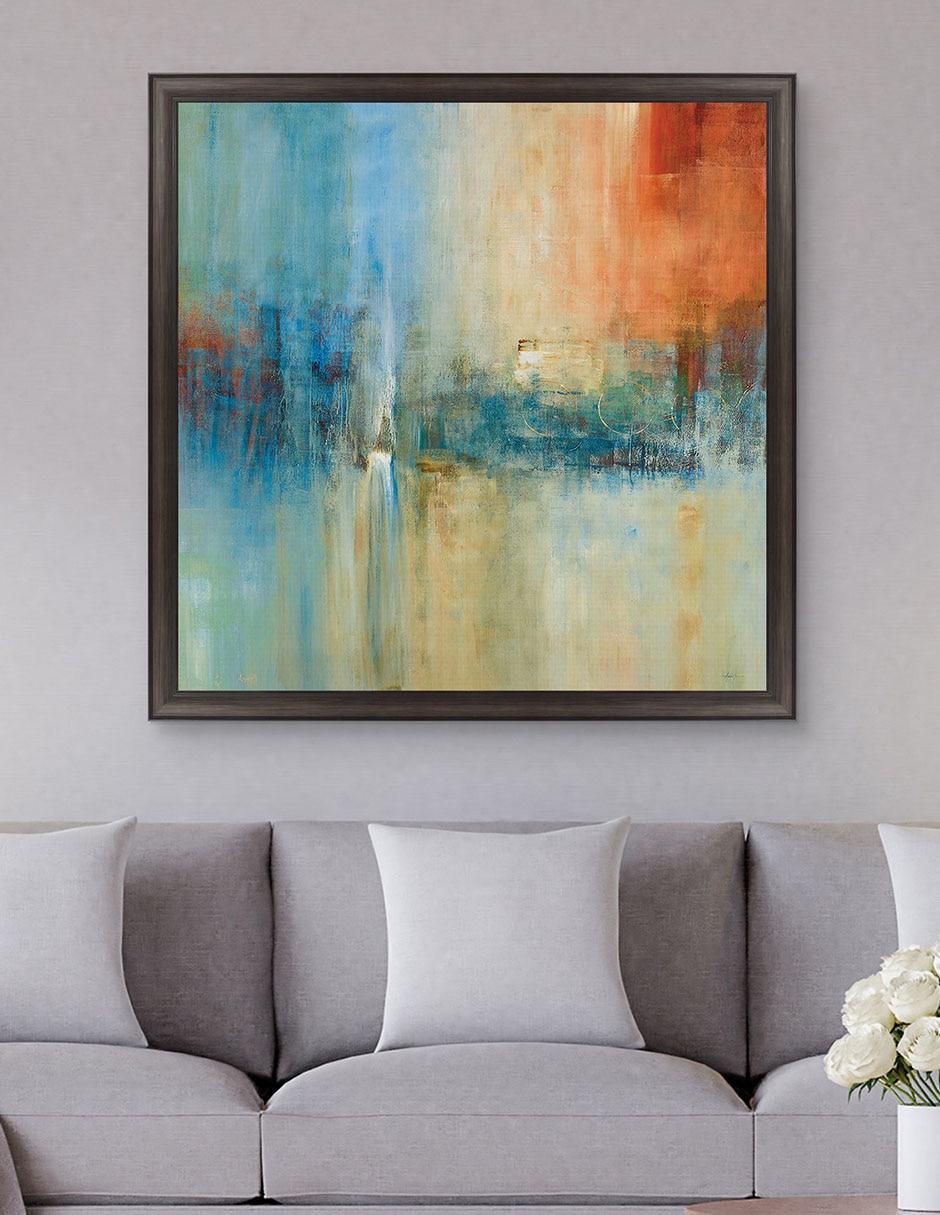 Cuadro decorativo Cascada azul de Simon Addyman técnica mixta 2