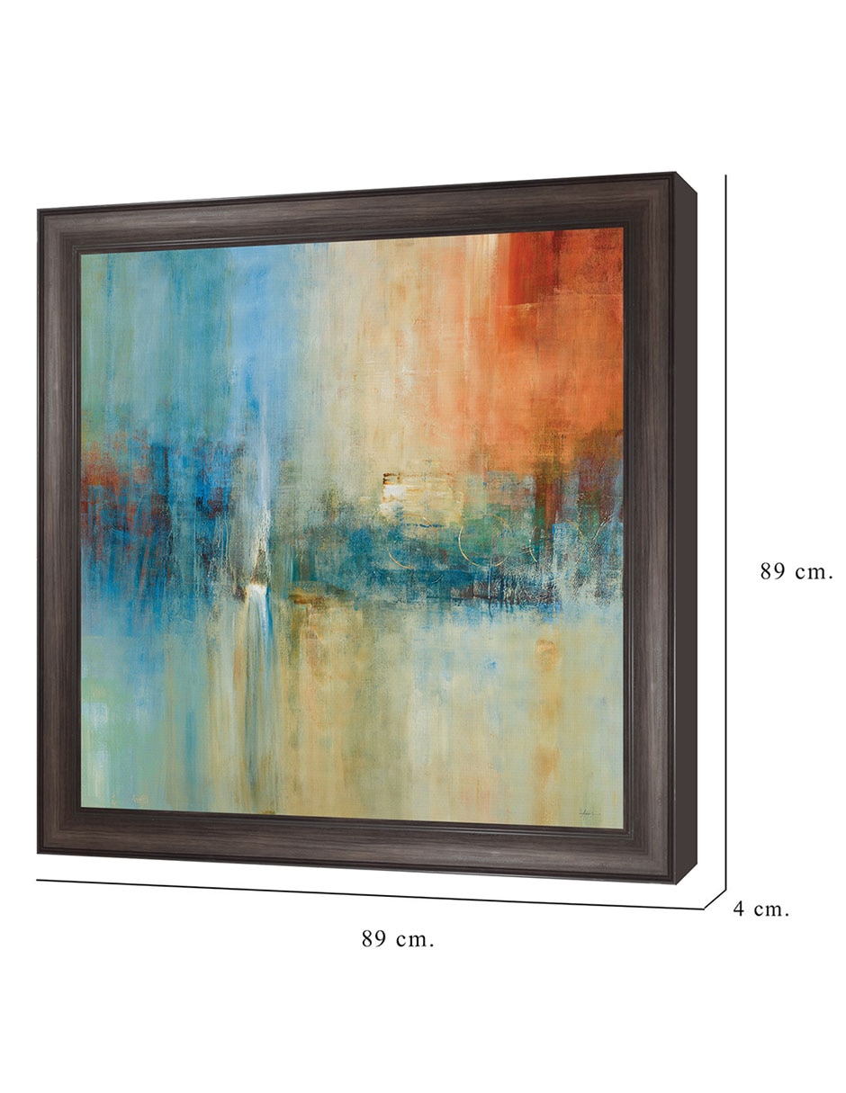 Cuadro decorativo Cascada azul de Simon Addyman técnica mixta 8