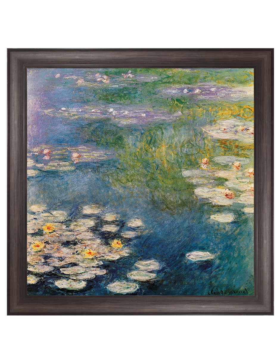 Cuadro decorativo Nenúfares en Giverny 1908 de Masters Collection técnica mixta