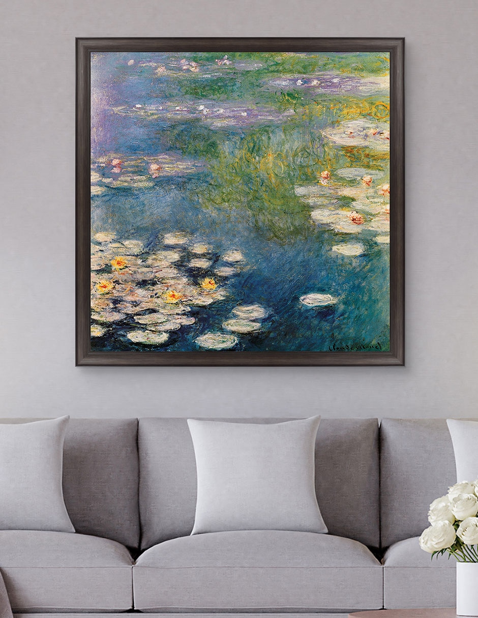 Cuadro decorativo Nenúfares en Giverny 1908 de Masters Collection técnica mixta 2