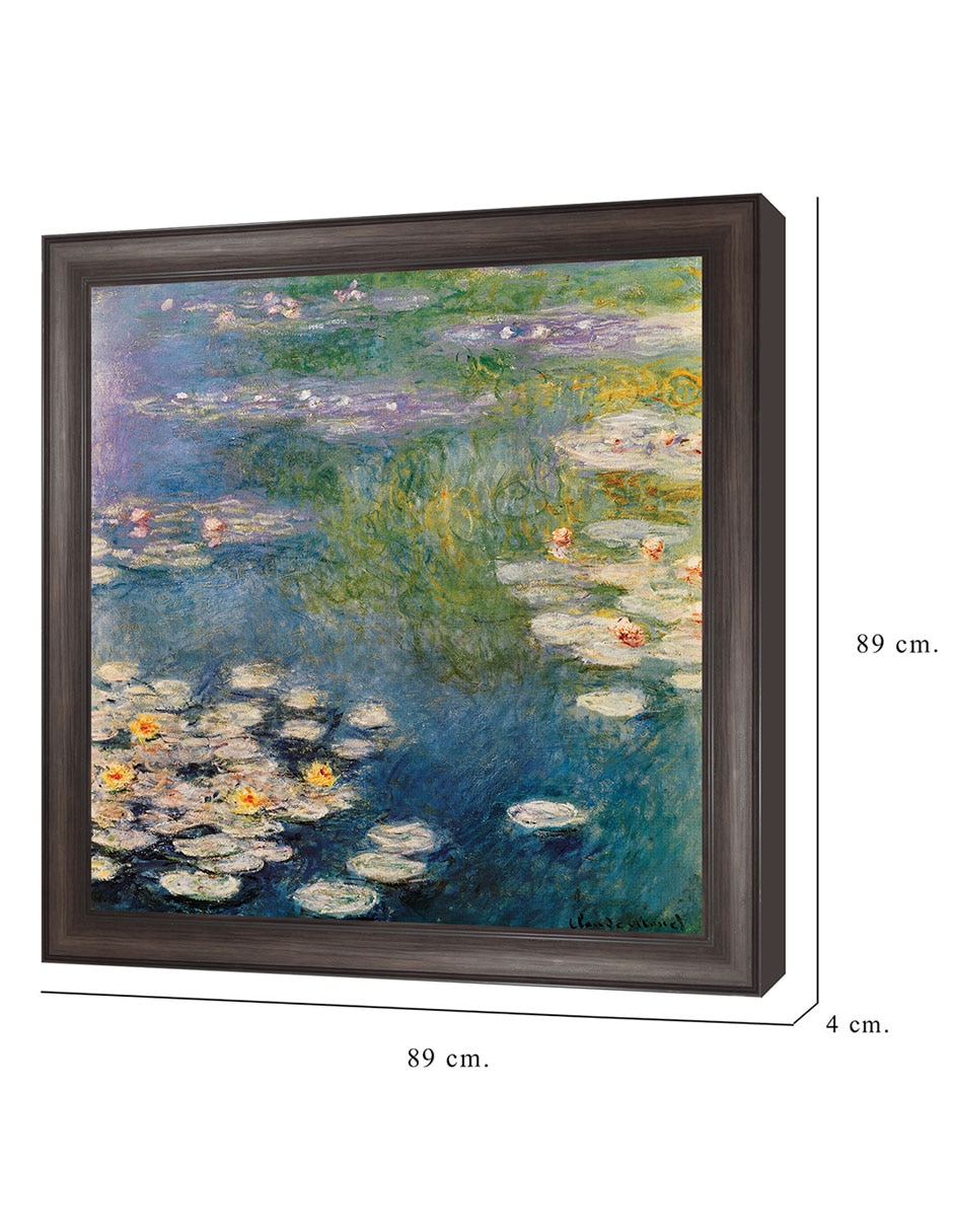 Cuadro decorativo Nenúfares en Giverny 1908 de Masters Collection técnica mixta 8