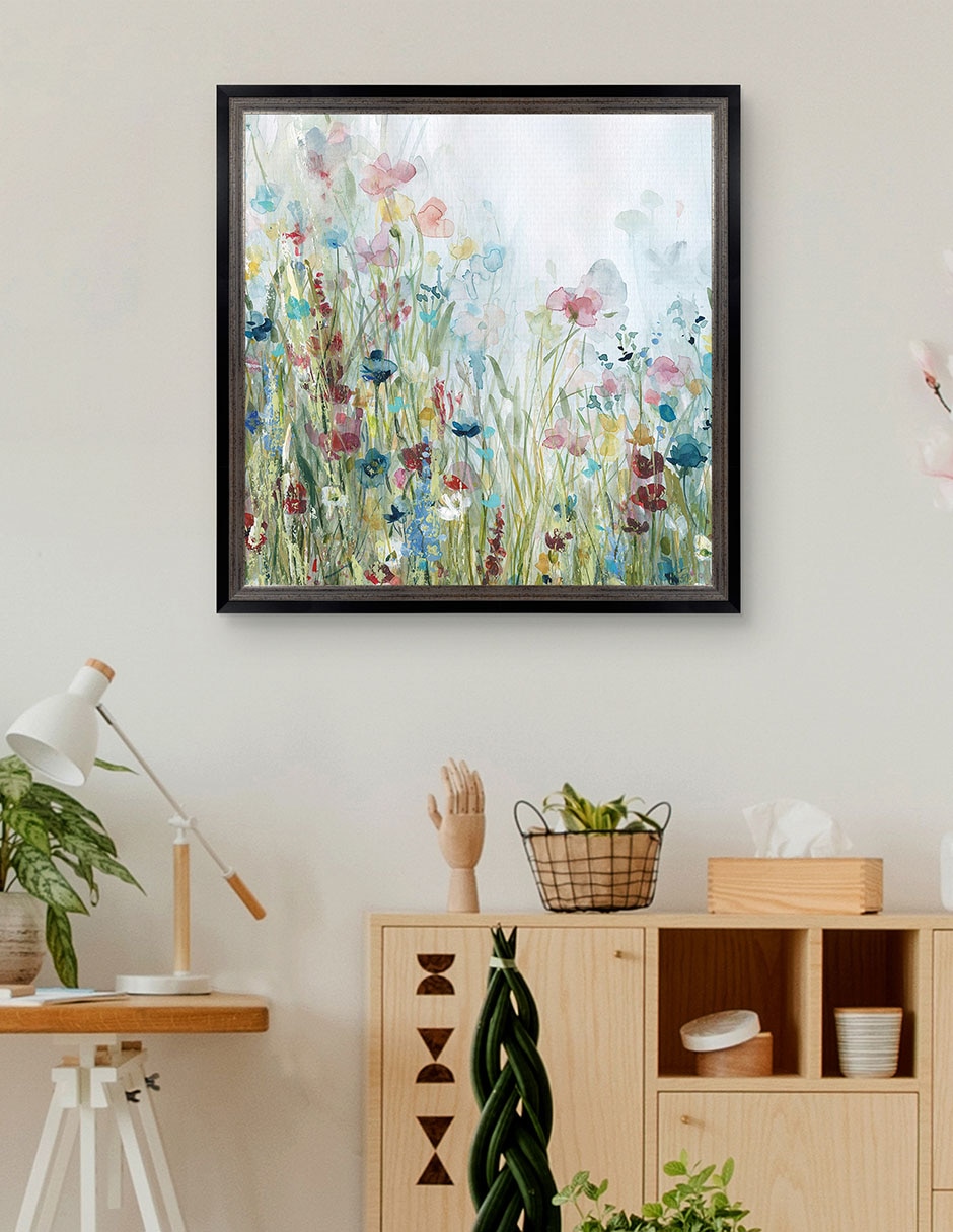 Cuadro decorativo Pradera de flores silvestres de Carol Robinson técnica mixta 2