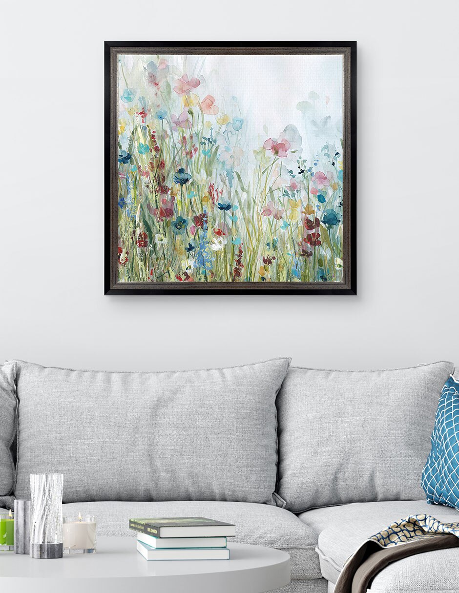 Cuadro decorativo Pradera de flores silvestres de Carol Robinson técnica mixta 3