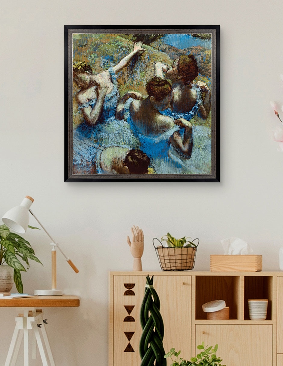Cuadro decorativo Degas – Bailarinas en azul de Portfolio Arts Group técnica mixta 3