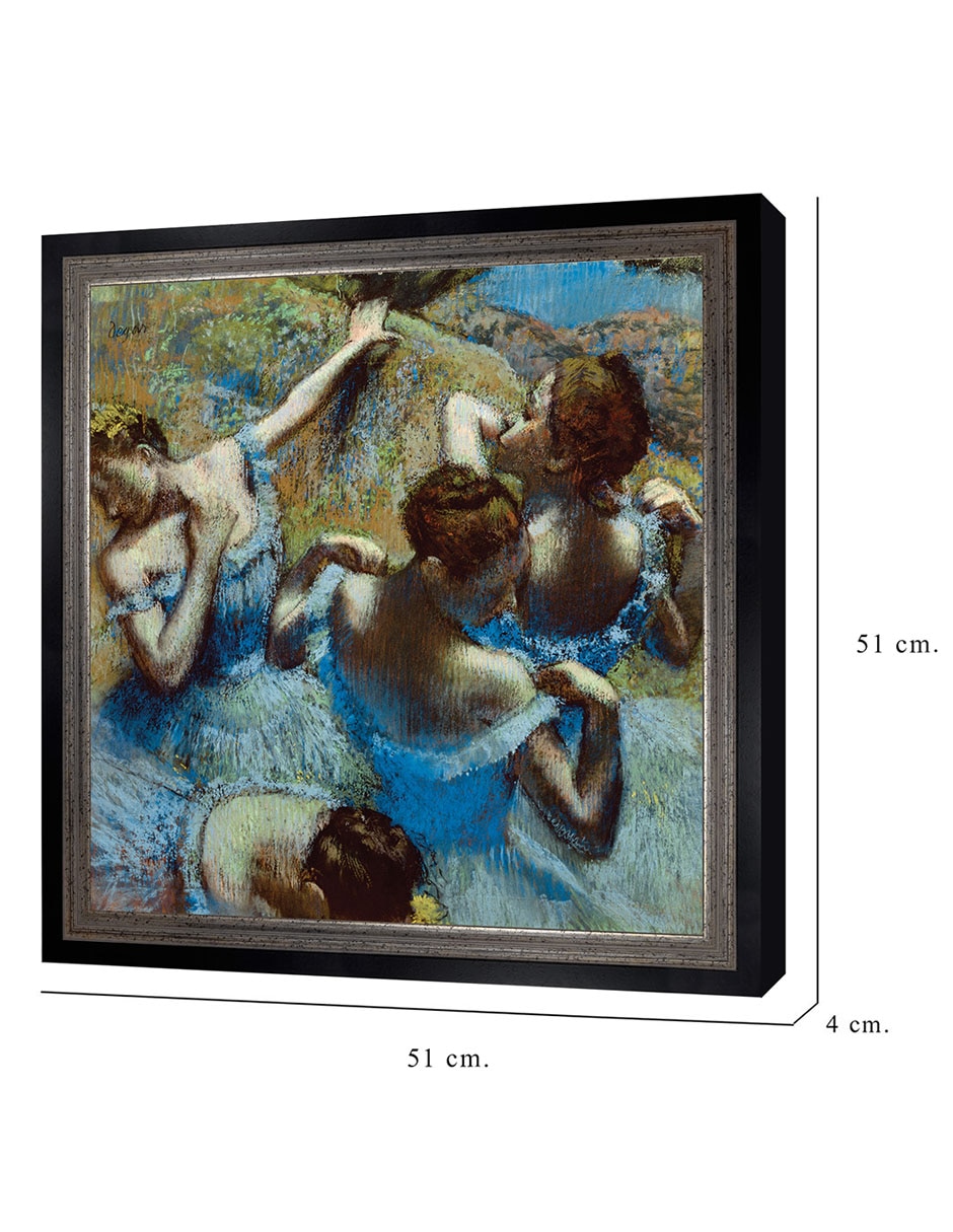 Cuadro decorativo Degas – Bailarinas en azul de Portfolio Arts Group técnica mixta 8