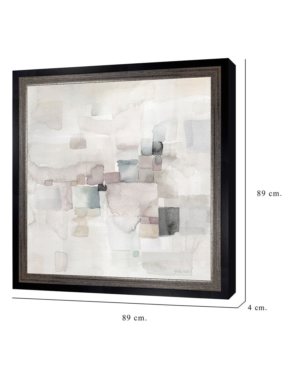Cuadro decorativo Abstracto gris II de Cynthia Coulter técnica mixta 8