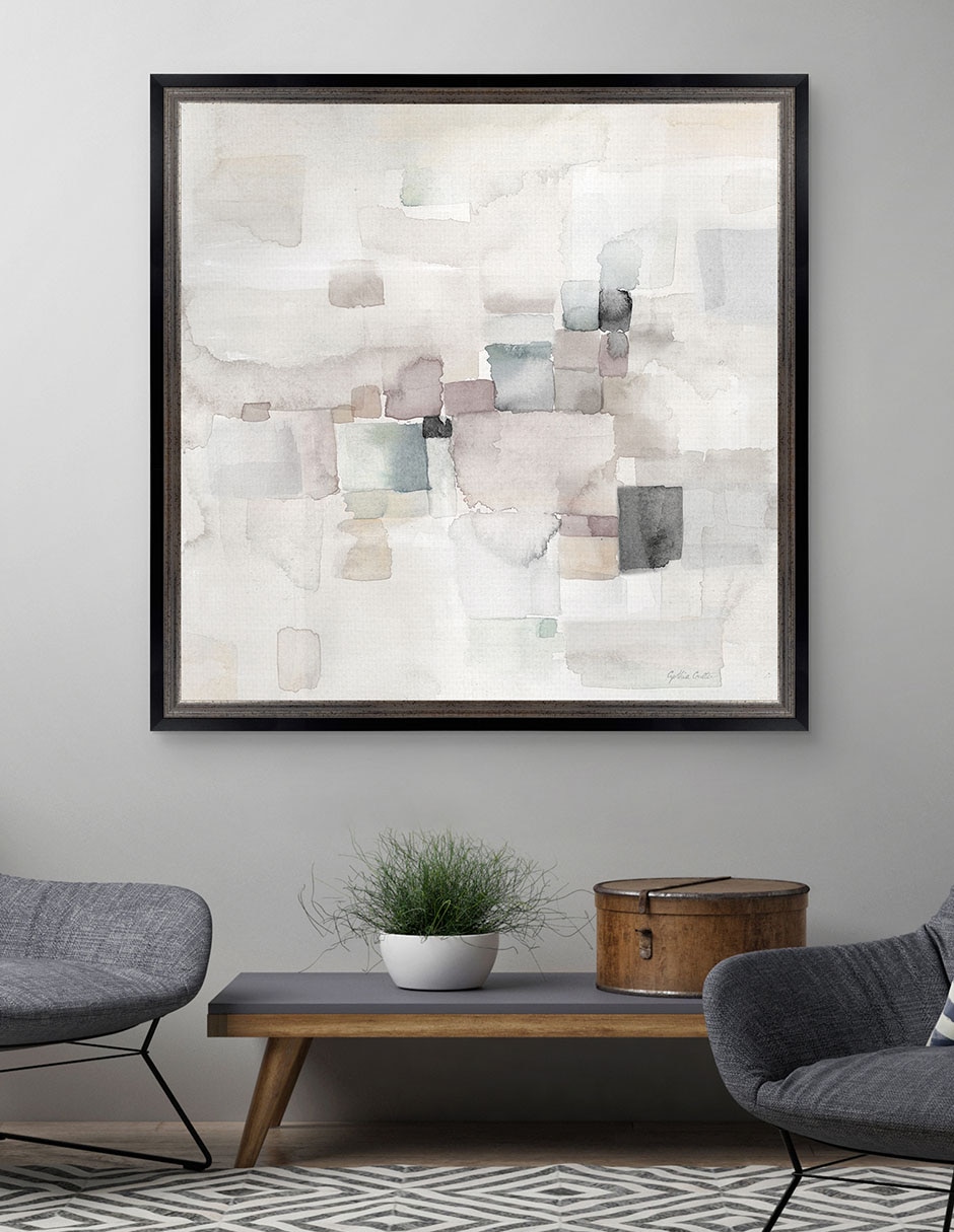 Cuadro decorativo Abstracto gris II de Cynthia Coulter técnica mixta 4