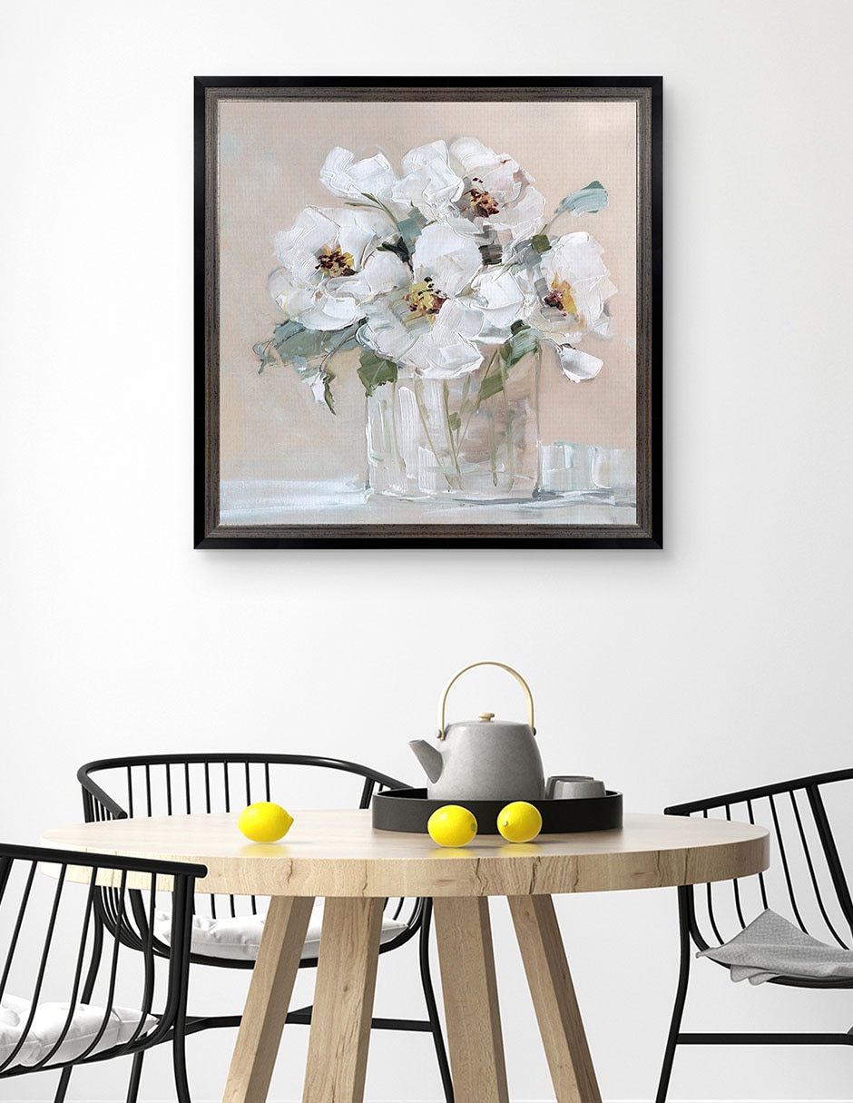 Cuadro decorativo Blancos suaves I de Sally Swatland técnica mixta 4