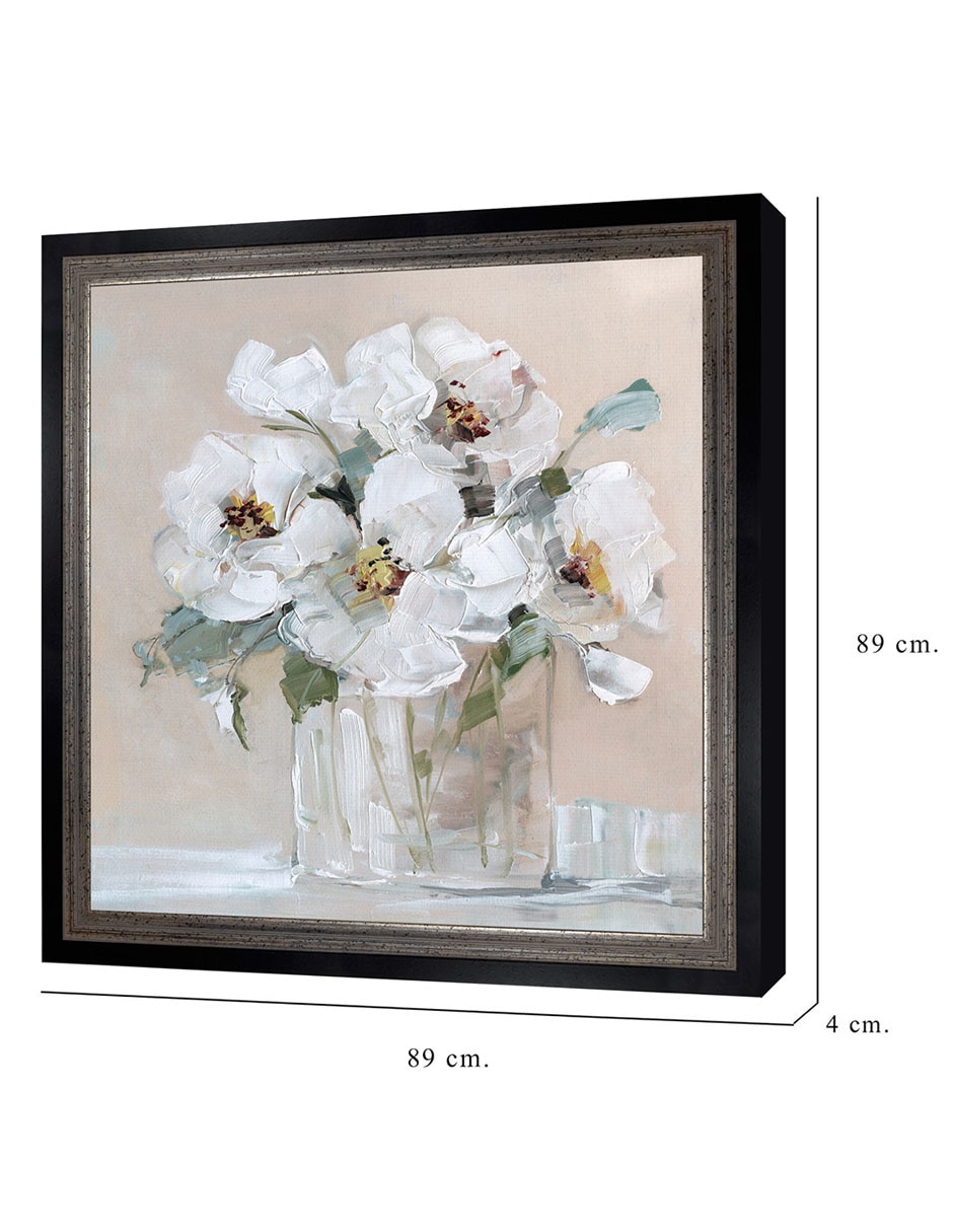 Cuadro decorativo Blancos suaves I de Sally Swatland técnica mixta 2